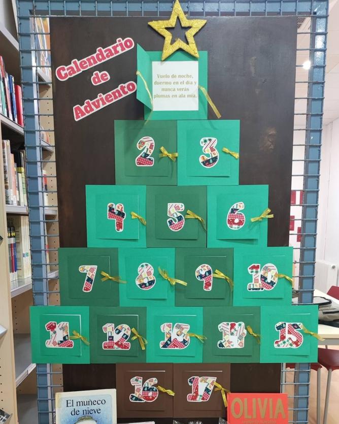 La biblioteca de Malpartida de Cáceres organiza el reto del Calendario de Adviento