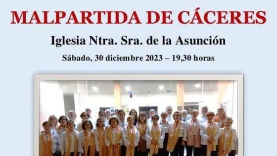 La Coral Manantíos ofrece un concierto de villancicos en la Iglesia Ntra. Sra. de la Asunción