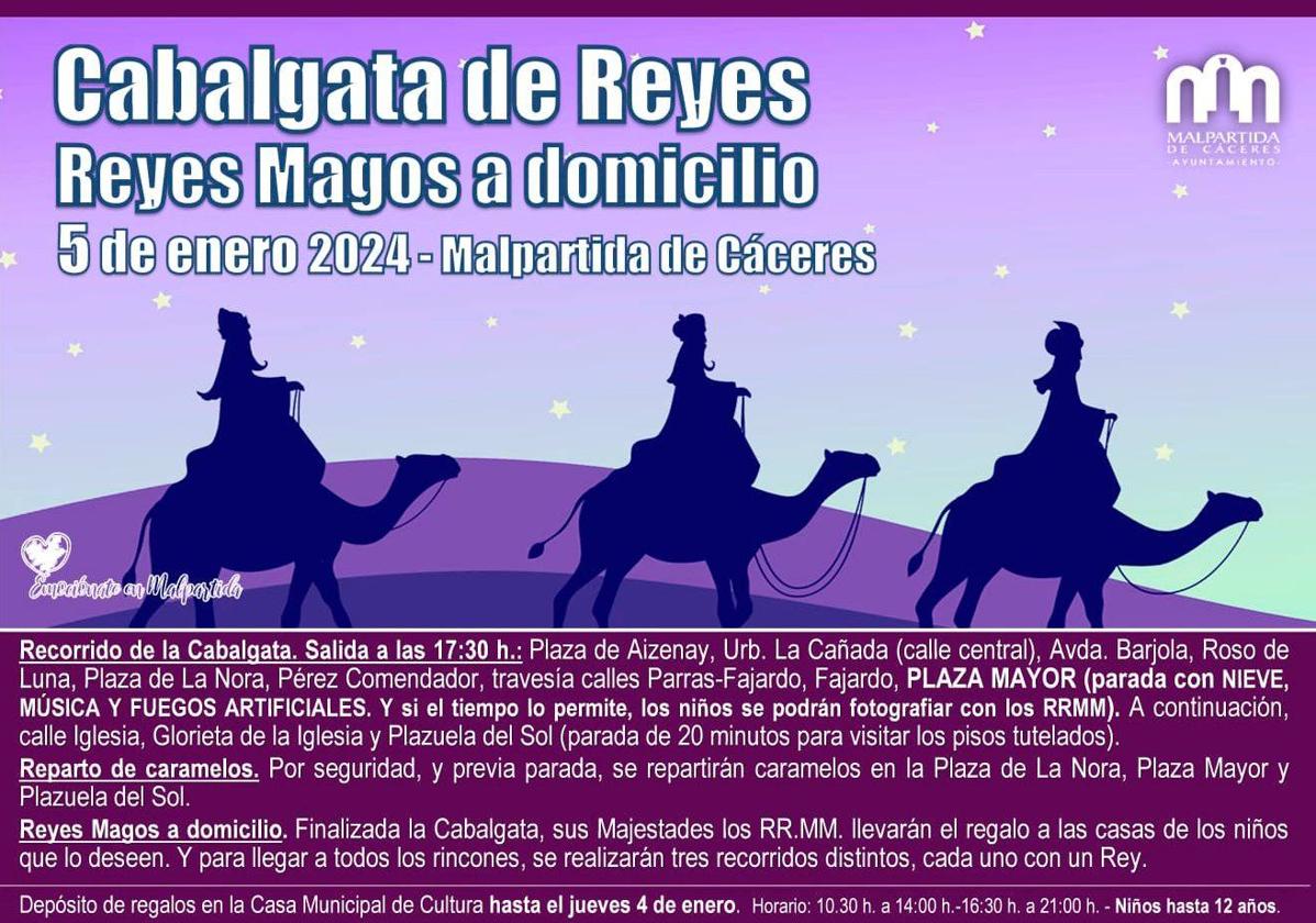 Depósito de regalos para el 5 de enero