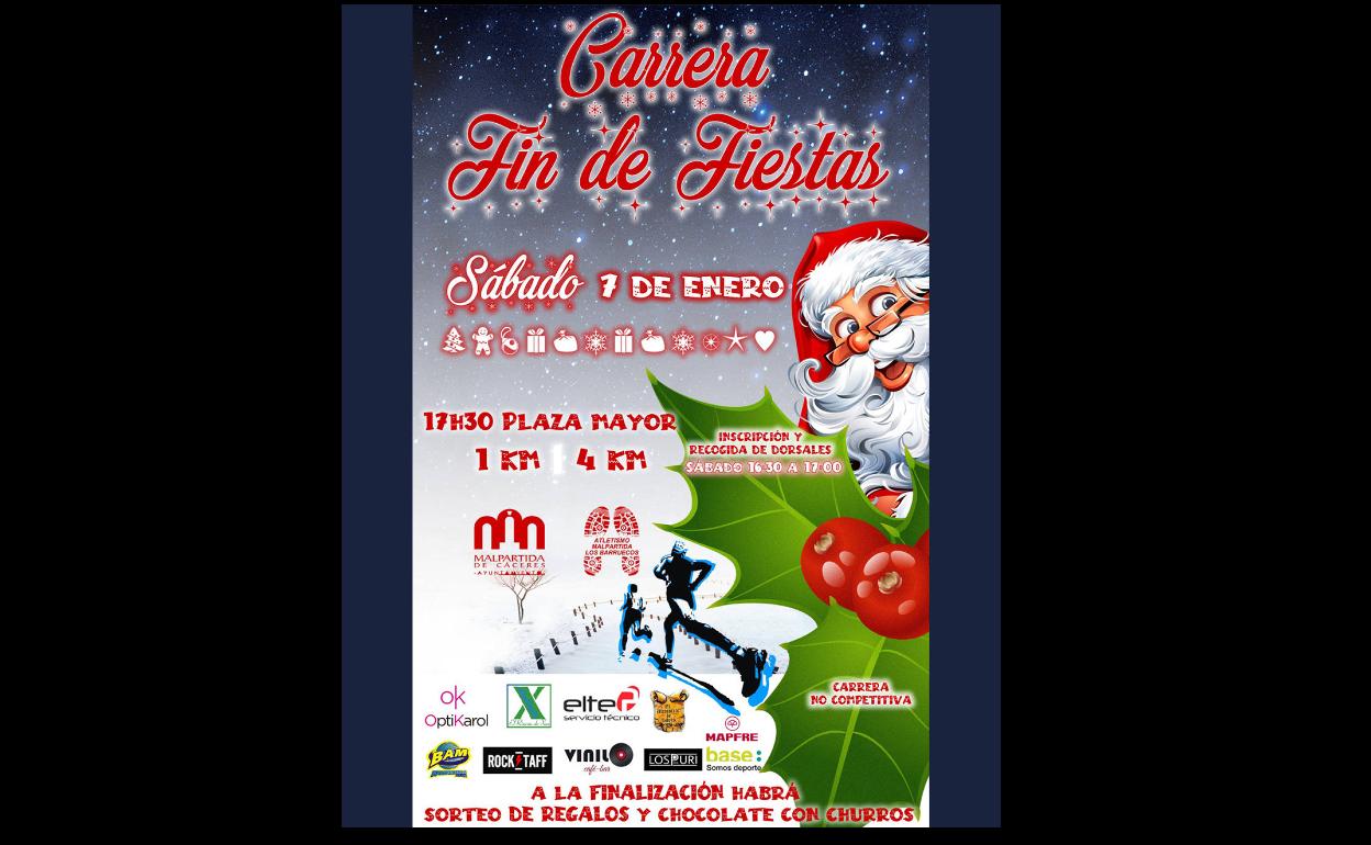 Malpartida de Cáceres despedirá la Navidad corriendo