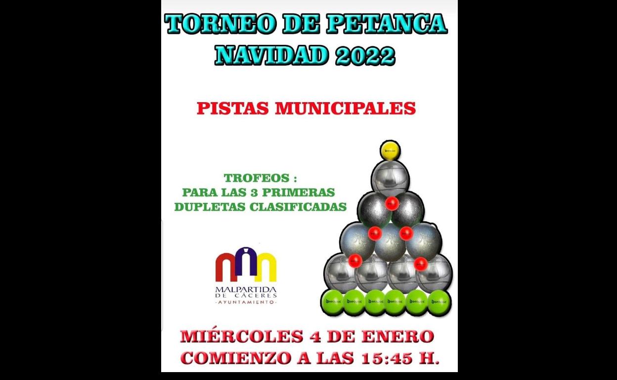 Esta tarde se celebra el Torneo de Petanca de Navidad