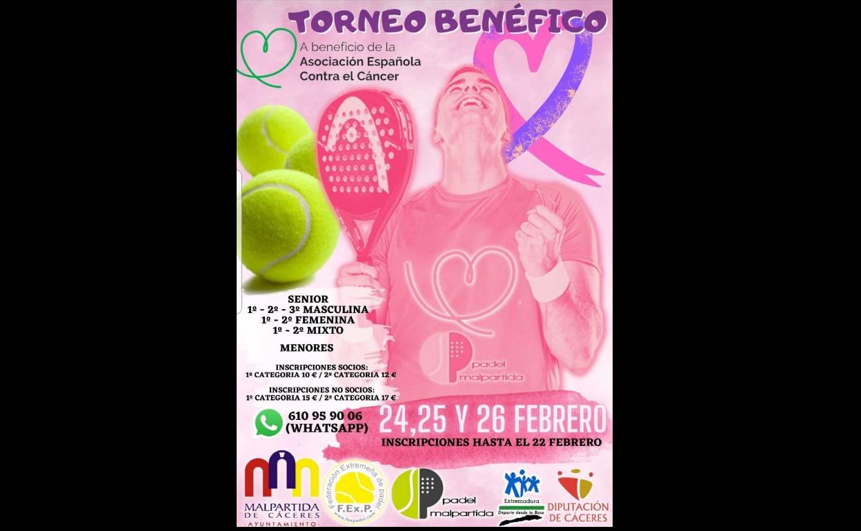 Torneo de Pádel Benéfico en beneficio de la AECC