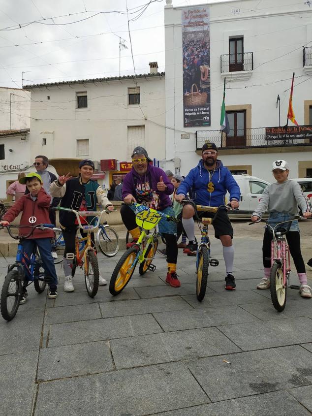 Concentración de bicis antiguas.