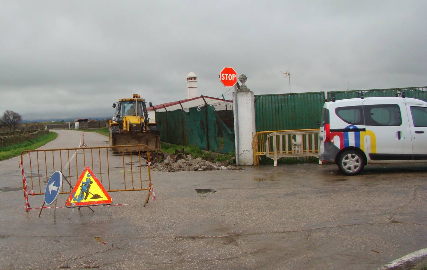 Comienzo de las obras en la calle Conejar. 