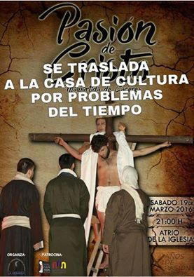 CartelLa obra se traslada a la Casa de Cultura a las 21.00 horas. 