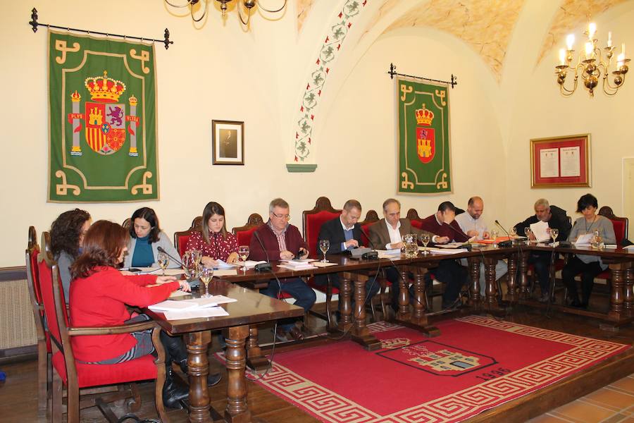 Durante una sesión plenaria. 