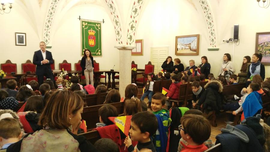 En el salón de plenos durante la jornada de 'Puertas Abiertas'. 