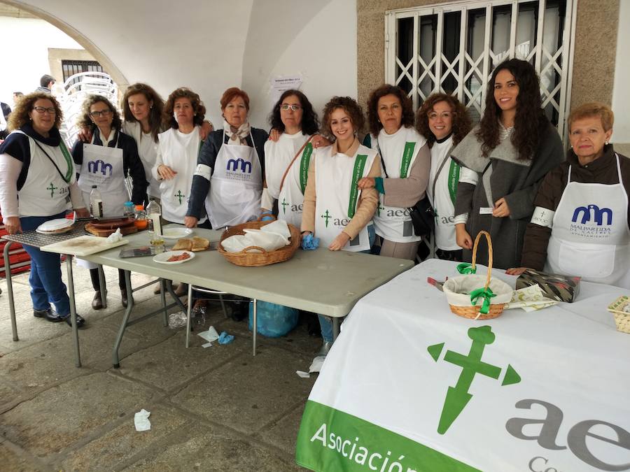 Voluntarias de la junta local de la AECC en Malpartida de Cáceres.  