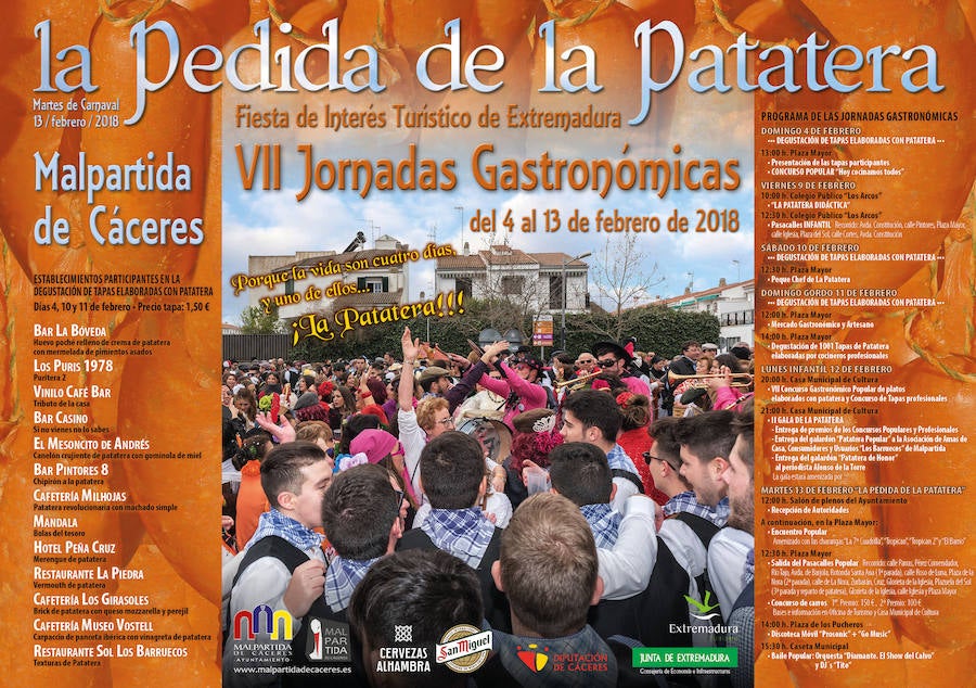 El domingo arrancan las VII Jornadas Gastronómicas de la Patatera
