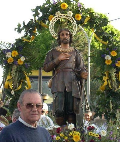 Don Román Robledo Caballero. Párroco de Malpartida de Cáceres 1980-2018. Foto JAAG 