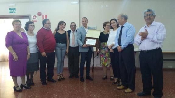 Homenaje a Alfredo Aguilera, alcalde de Malpartida de Cáceres 