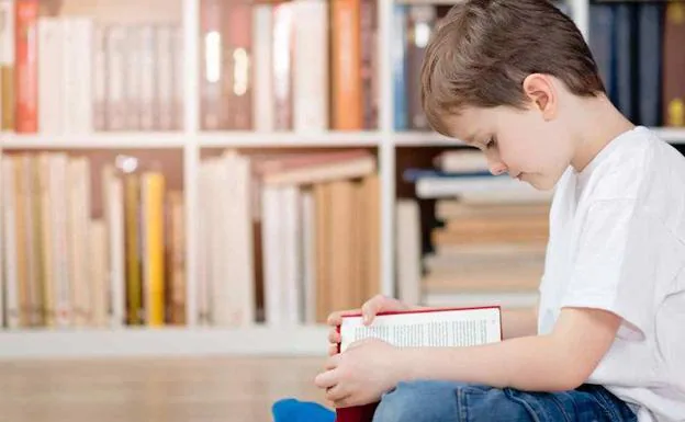Un niño disfruta de la lectura de un libro 