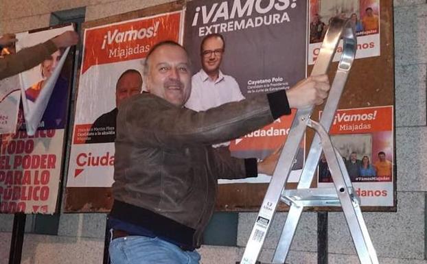 El candidato a la alcaldía de Miajadas por Ciudadanos, Francisco Marcos 