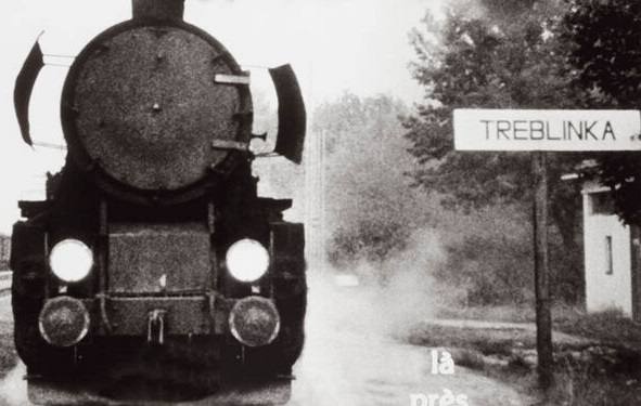 Llegada de uno de los trenes a los campos de exterminio de Treblinka /