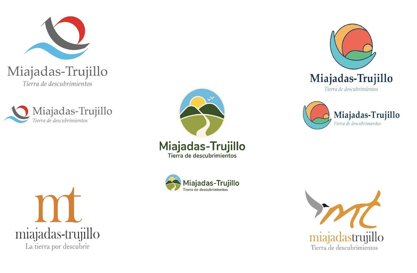 Las cinco imágenes de marca propuestas 