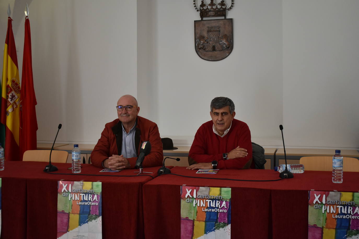 Eugenio Manzano Otero, Consejero Delegado del Grupo Laura Otero, y Antonio Díaz, alcalde de Miajadas 