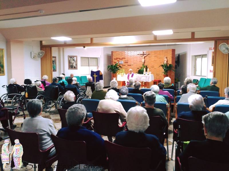 Misa del Miércoles de Ceniza en el centro 