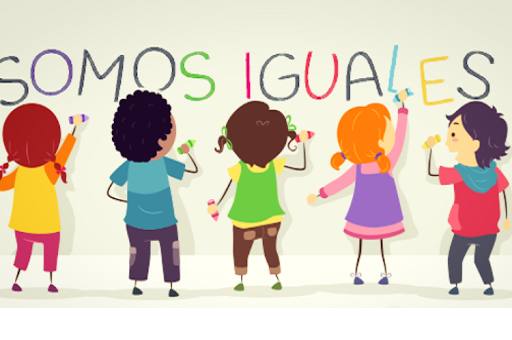 Cartel infantil sobre la igualdad de género 