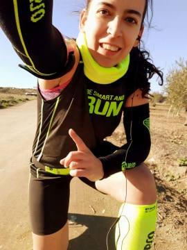 La 'runner' María Jesús Pintado disfruta de volver a correr al aire libre 