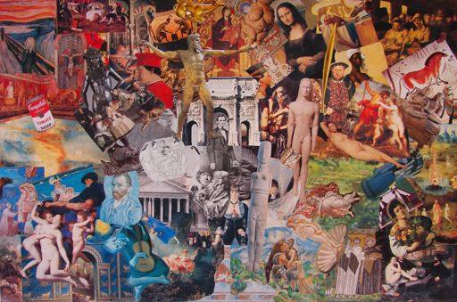 Los alumnos miajadeños pueden aprender a crear sus propios collage con papel de revista o periódico 