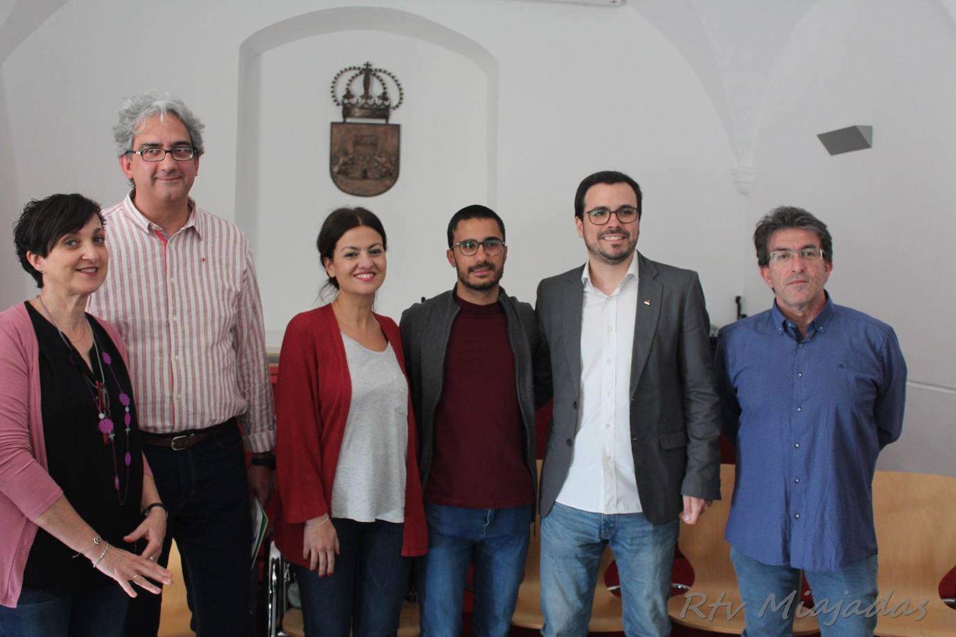 Presentación de la candidatura de Juan Leopoldo García (a dcha.) en esta última legislatura 