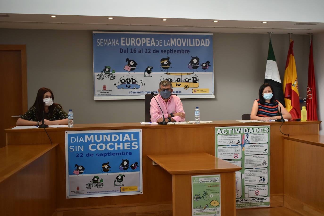 Lidia Masa, Antonio Díaz y Mª Isabel Cañamero en la presentación de la SEM 