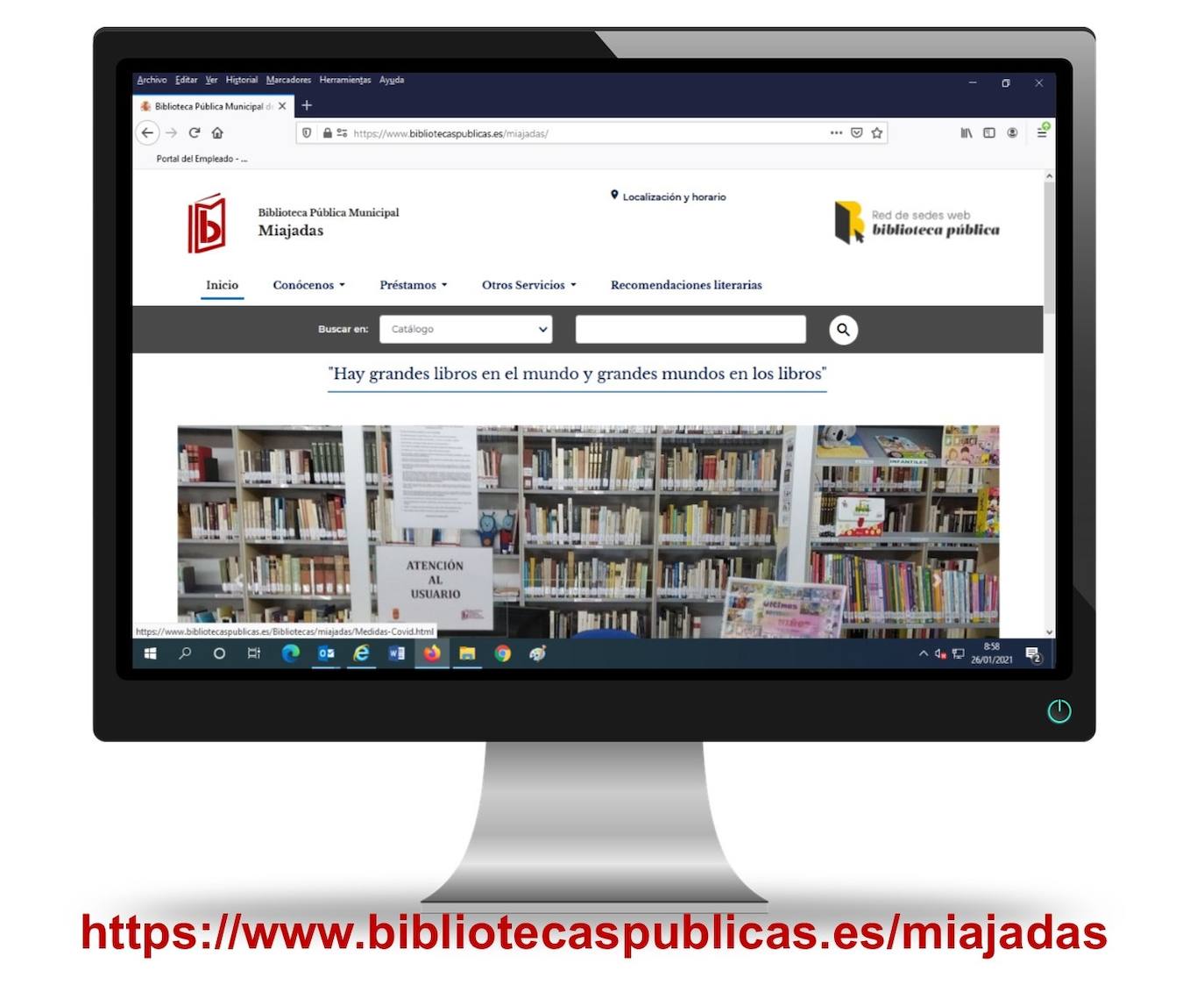 La Biblioteca Pública Municipal de Miajadas estrena nueva página web