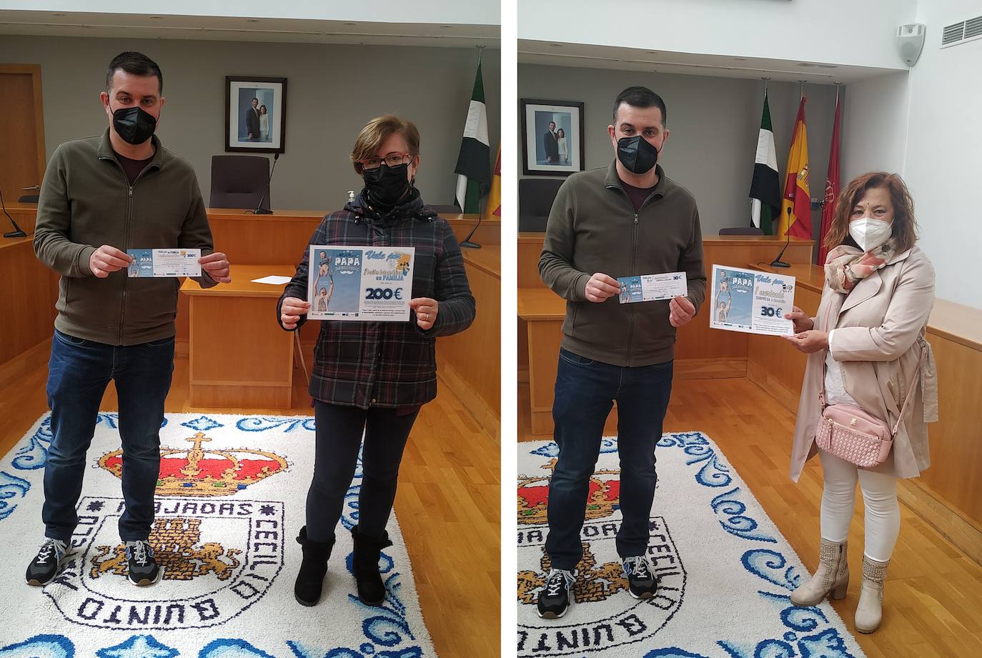 Luis Alcántara entrega sus premios a María Dolores Masa y Magdalena Cañamero 