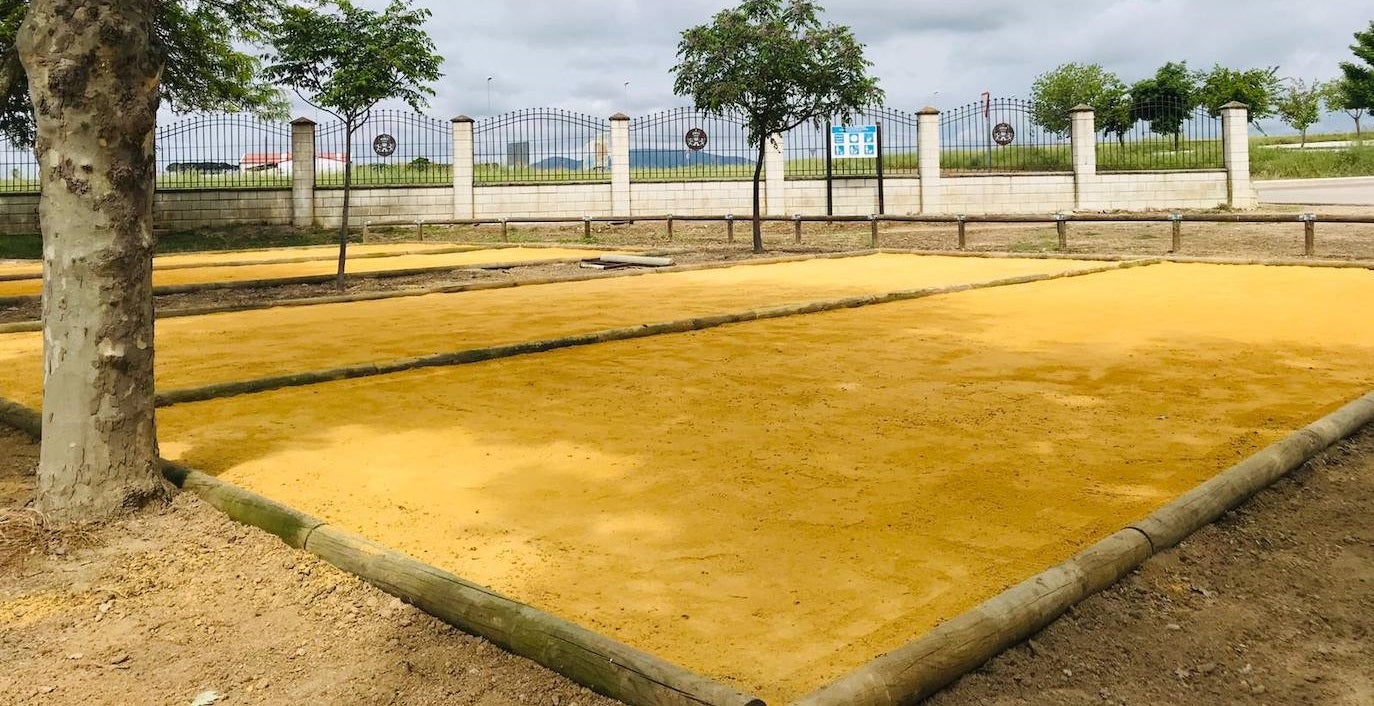 Nuevas pistas de petanca en Miajadas 