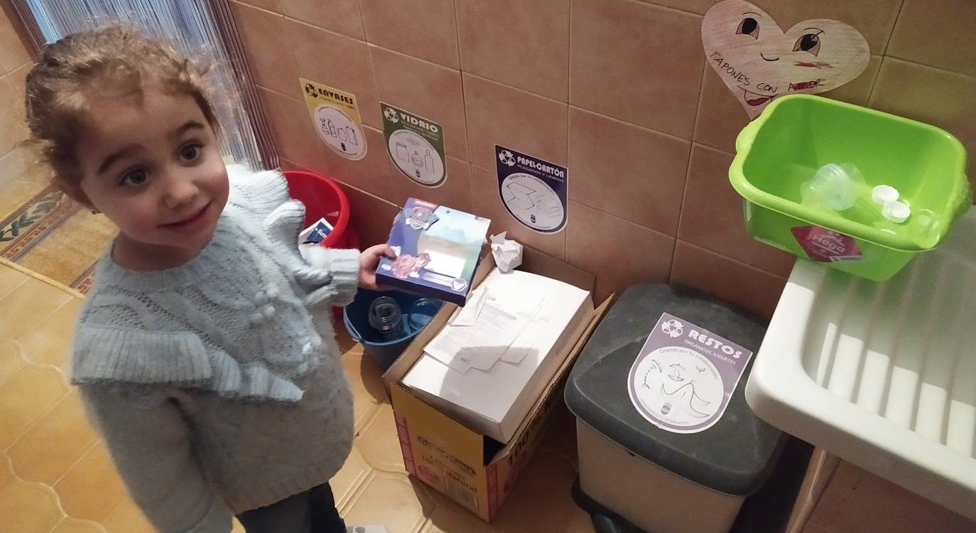 Los pequeños miajadeños han participado ya en varias iniciativas en pro del reciclaje 