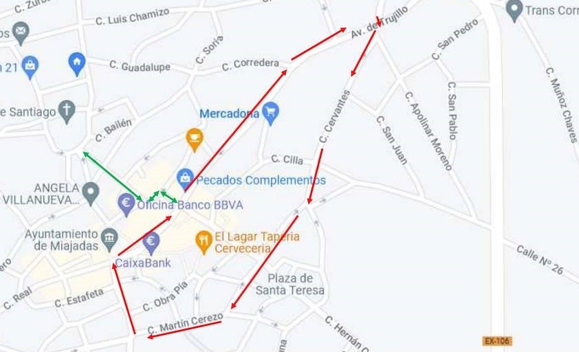 Recorrido procesión Viernes Santo 