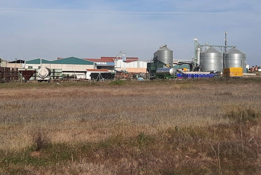 Parte del polígono industrial 1º de mayo de Miajadas 