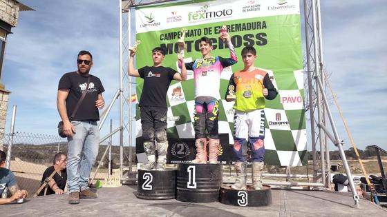 Samuel Tapia, líder provisional del Campeonato de Extremadura MX125