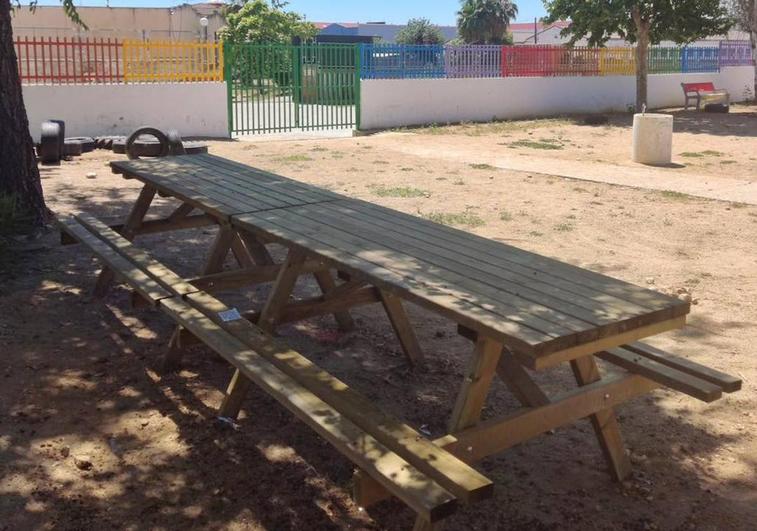 Los colegios García Siñeriz y Ntra. Sra. de Guadalupe incorporan merenderos en el patio