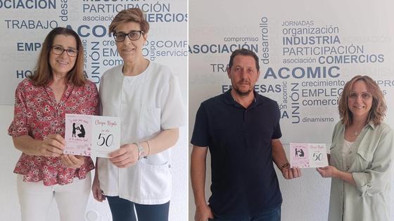 Teresa Ruiz y Rosario Fernández, ganadoras de los cheques 'Bienestar' de Acomic por el Día de la Madre