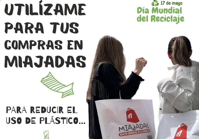 El comercio de Miajadas repartirá bolsas de papel entre sus clientes con motivo del Día Mundial del Reciclaje