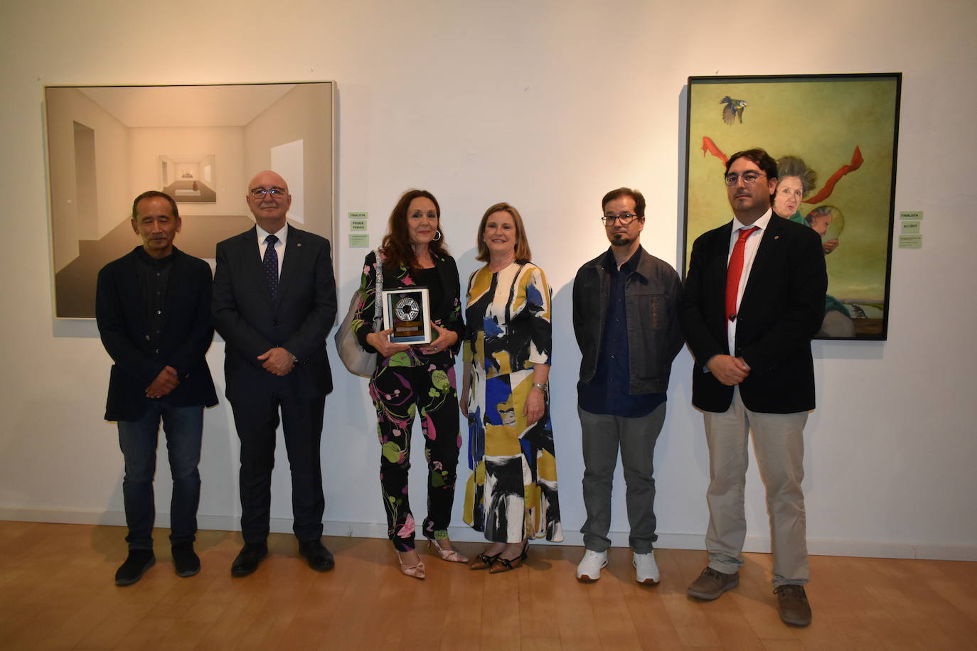 El Palacio Obispo Solís acoge la exposición de las obras del XII Certamen de Pintura Laura Otero