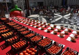 1'264 kilos, ganador de la categoría 'Mayor peso' en el XXXVIII Concurso del Tomate