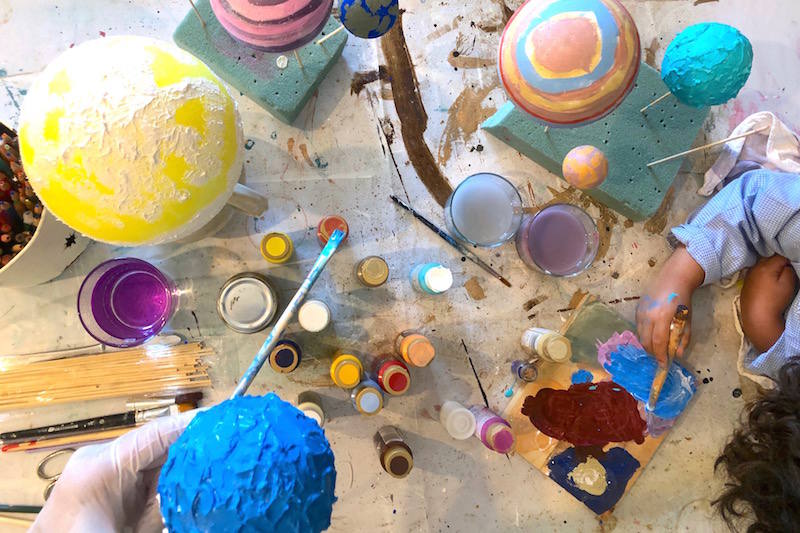 Los pequeños de la ludoteca celebran su Semana de los Planetas