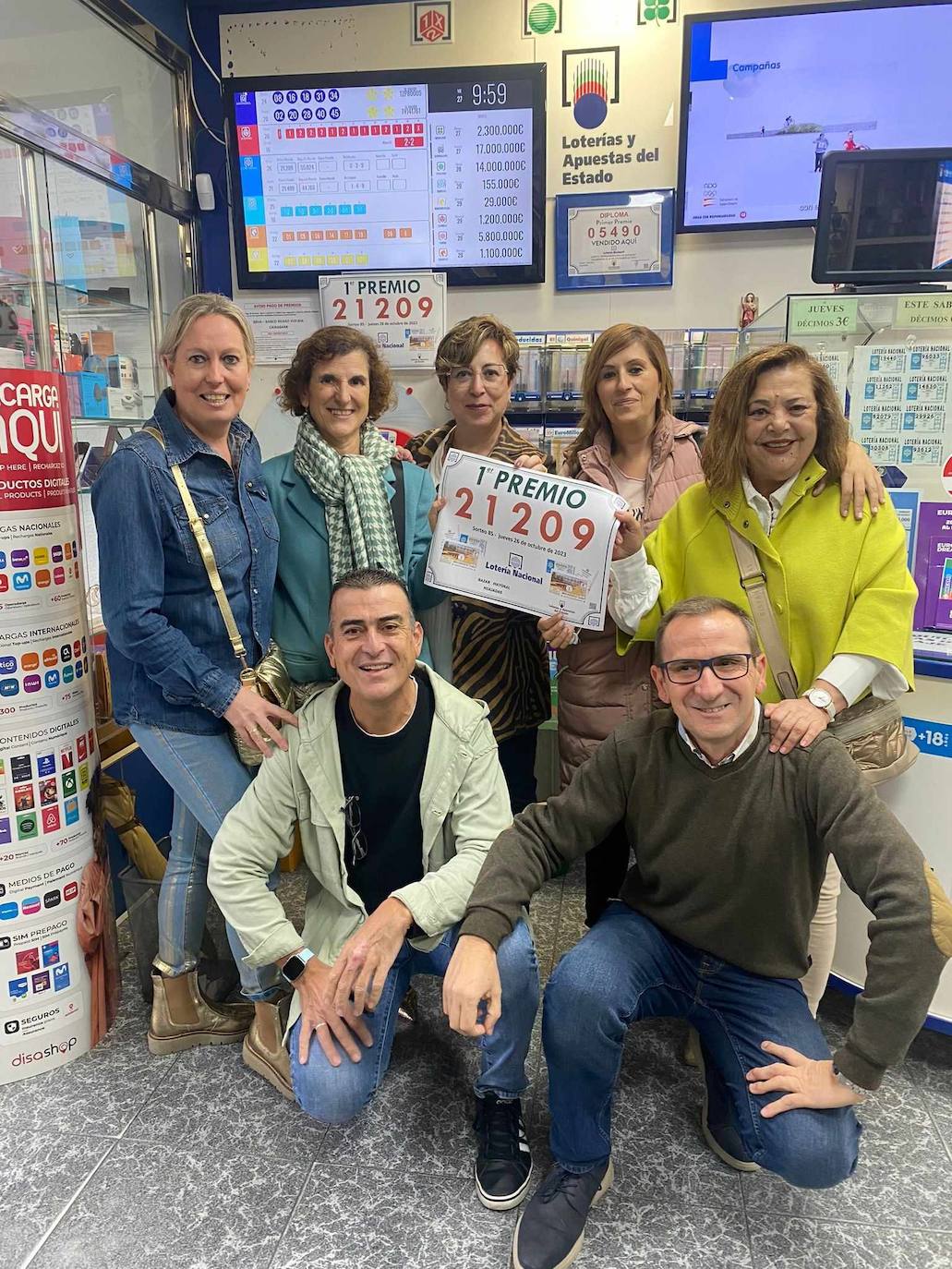La fortuna de la Lotería Nacional premia la amistad de 'Las autónomas'