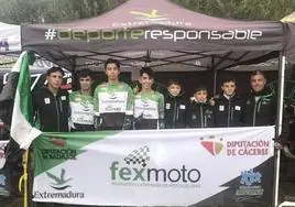 Los representantes extremeños en el Campeonato de España de Autonomías de Motocross
