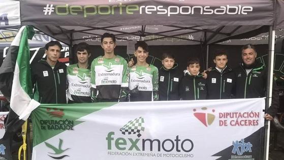 Samuel Tapia está representando este fin de semana a Extremadura en el Campeonato de España de Motocross de las Autonomías