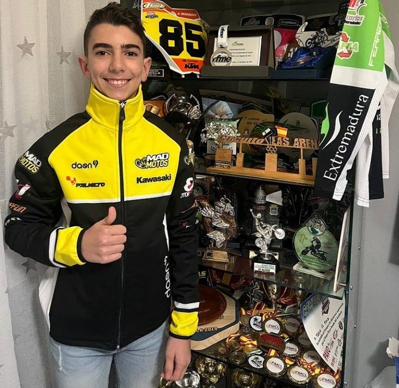 El piloto miajadeño Samuel Tapia sube a la categoría MX125 de la mano de un equipo madrileño