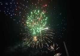 Fuegos artificiales del pasado verano 2023.