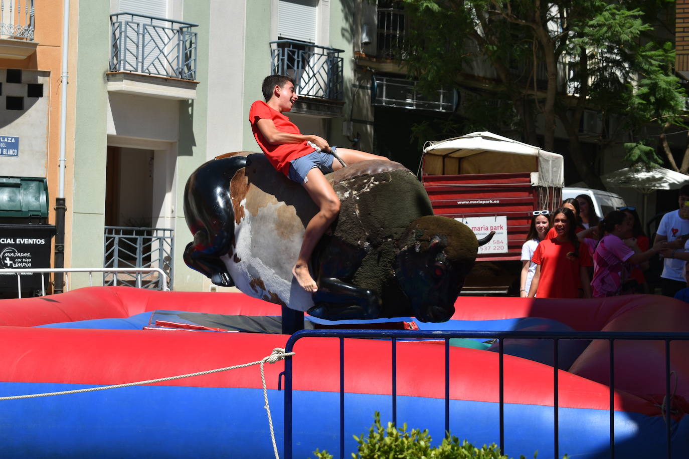 Fotos: Las peñas reinan en la Feria de día