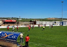Partido del Miajadas CF contra el Plus Ultra.