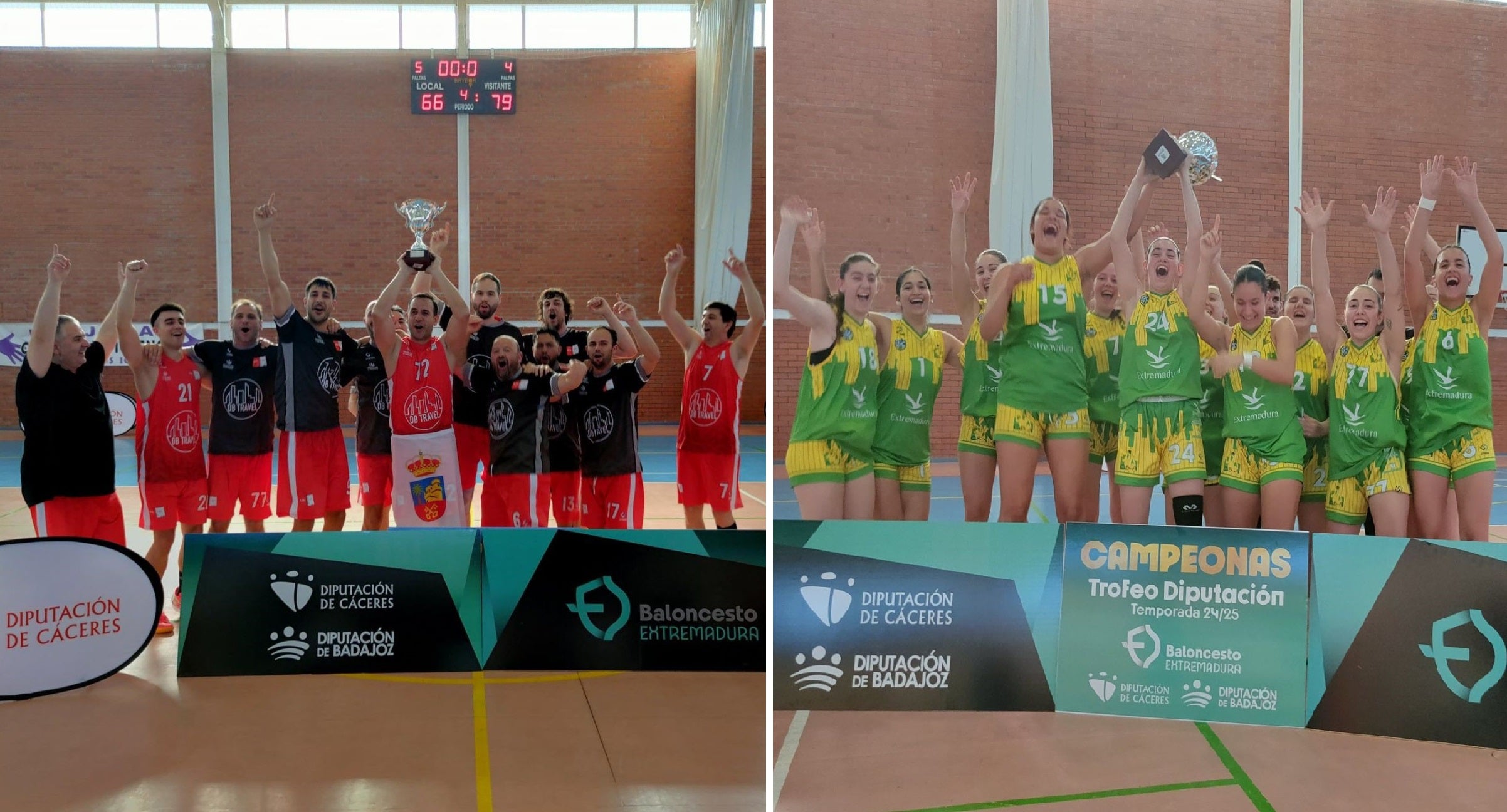 El pabellón municipal de Miajadas acogió la final del Trofeo Diputaciones de Baloncesto