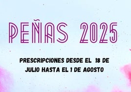 Abierto el plazo para inscribirse en el Concurso de Peñas de la Feria 2025