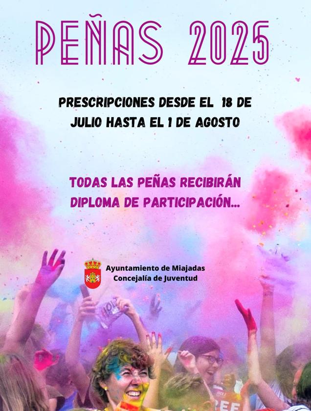 Abierto el plazo para inscribirse en el Concurso de Peñas de la Feria 2025