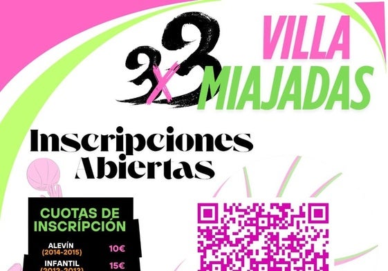 Abiertas las inscripciones para participar en el 3x3 'Villa de Miajadas'